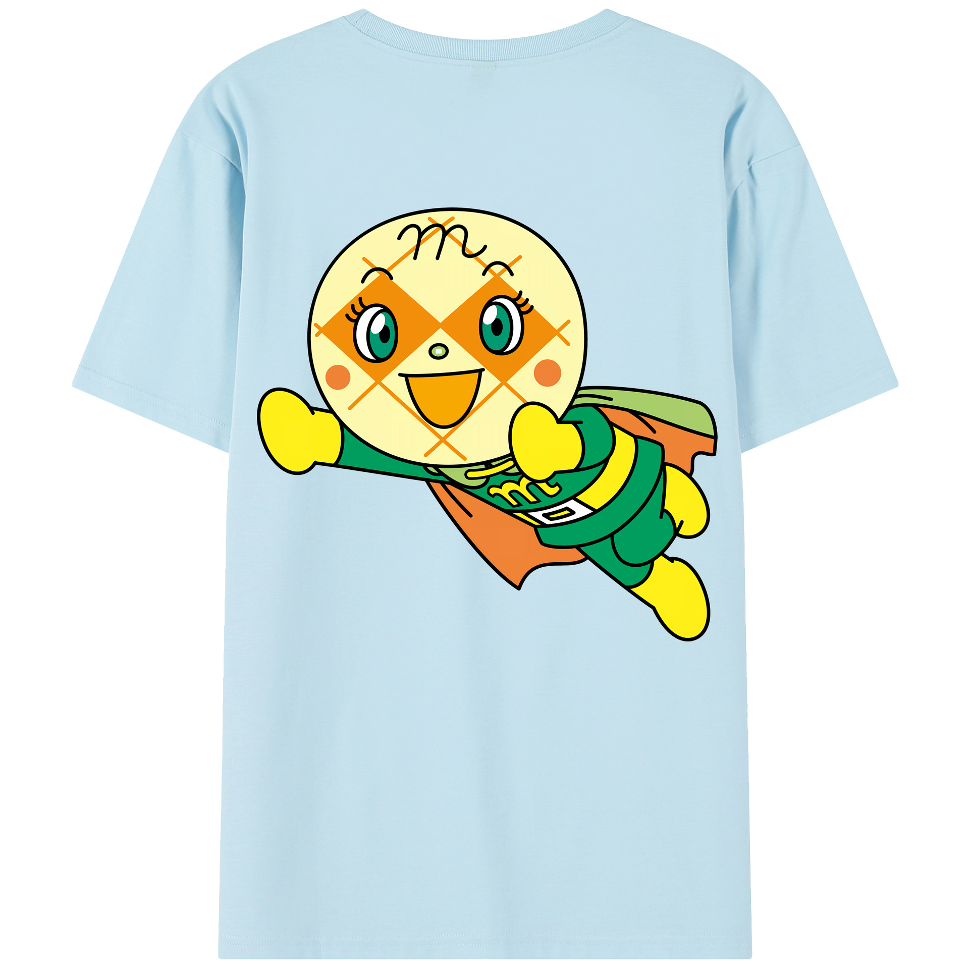 （画像用） アンパンマン Anpanman 綿100％半袖Tシャツ（背面プリント）